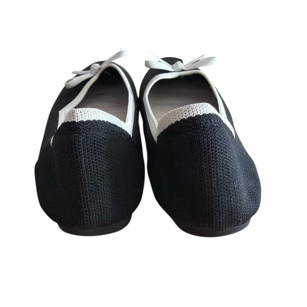 Danskin Black and White Women's Pointy Ballet Flats